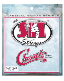 Струны SCH102B HIGH TENSION FOLK CLASSITS SILVER WOUND BALL END