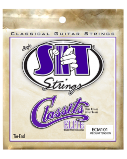 Струны ECM101 MEDIUM TENSION CLASSITS ELITE SILVER WOUND TIE END