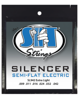 Струны SL942 EXTRA LIGHT SILENCER SEMI-FLAT NICKEL ELECTRIC